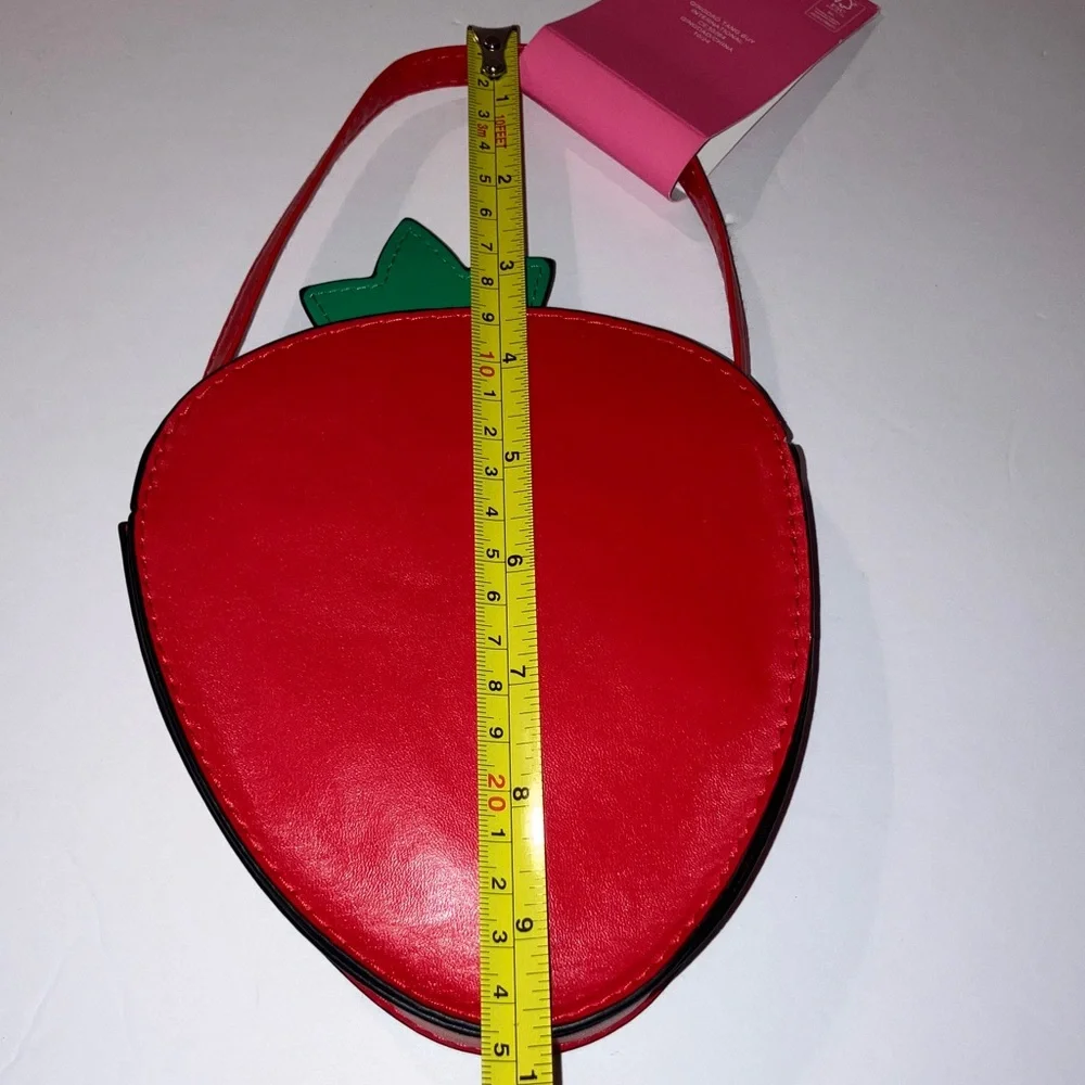 Isaac Mizrahi Red and Green Strawberry Kids Small Bag‎